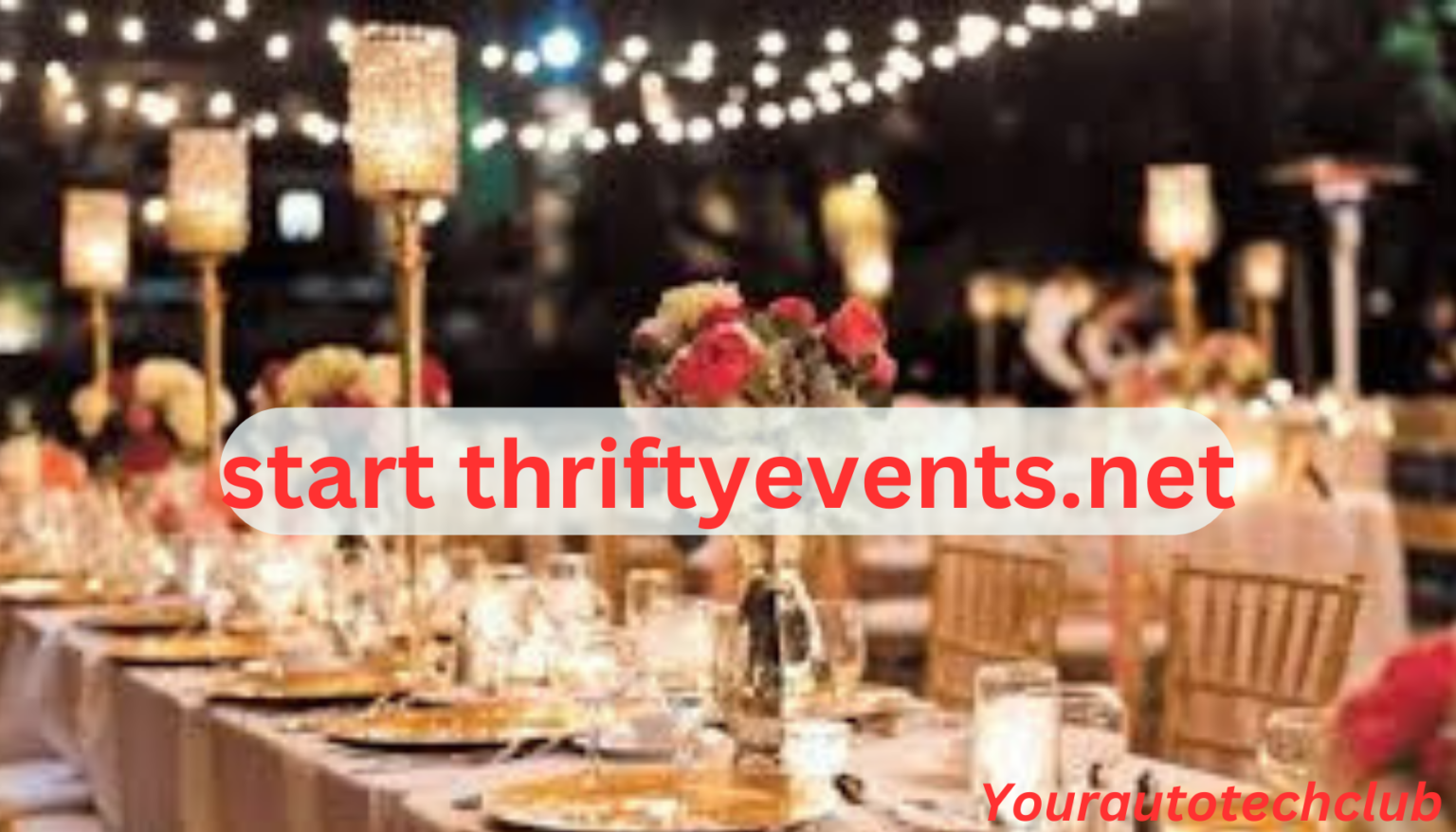 start thriftyevents.net